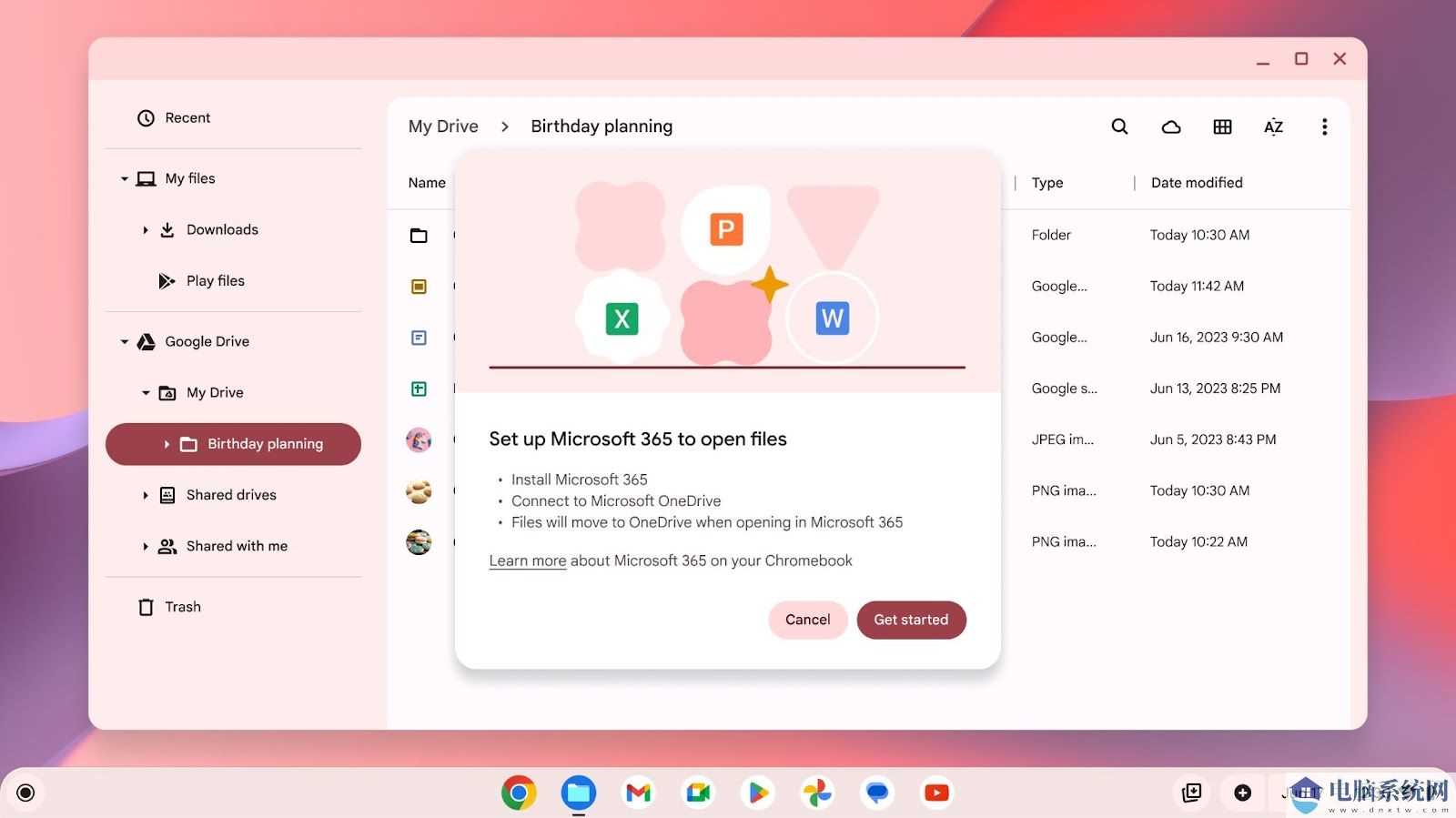 谷歌 ChromeOS 整合 Microsoft 365：可