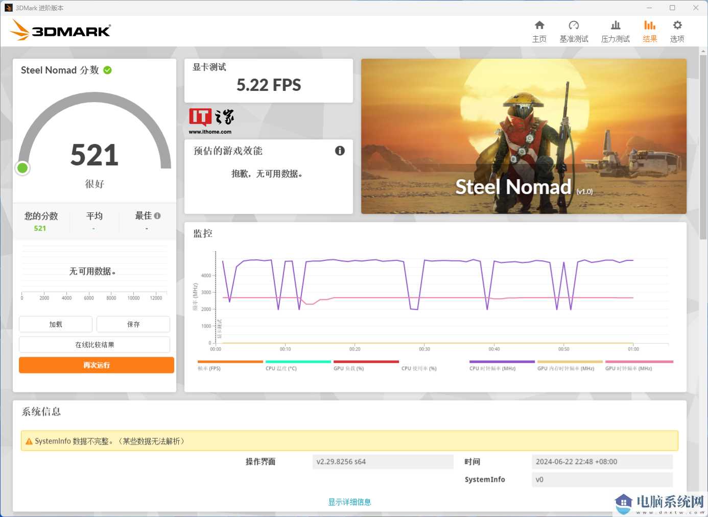 3DMark Steel Nomad 测试