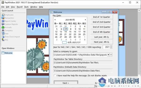 PayWindow Payroll 2021